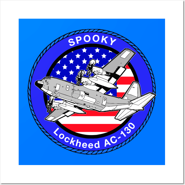 AC-130 SPOOKY LOGO Wall Art by theanomalius_merch